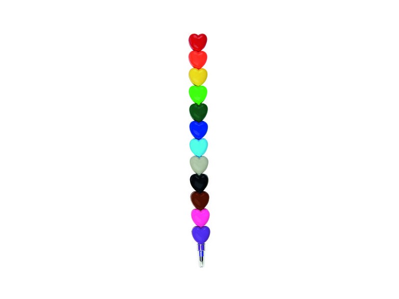 Lápiz multicolor Corazones/Estrellas
