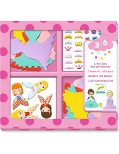 Crear con pegatinas - Me gustan las princesas
