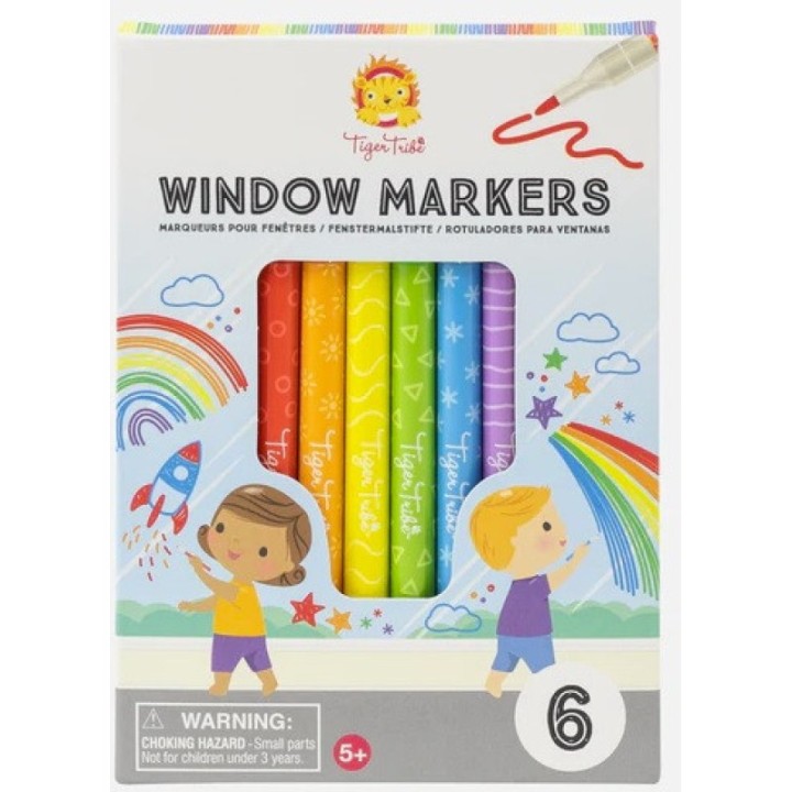 6 rotuladores para ventanas