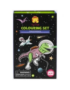 Set para colorear - Dinosaurios en el Espacio