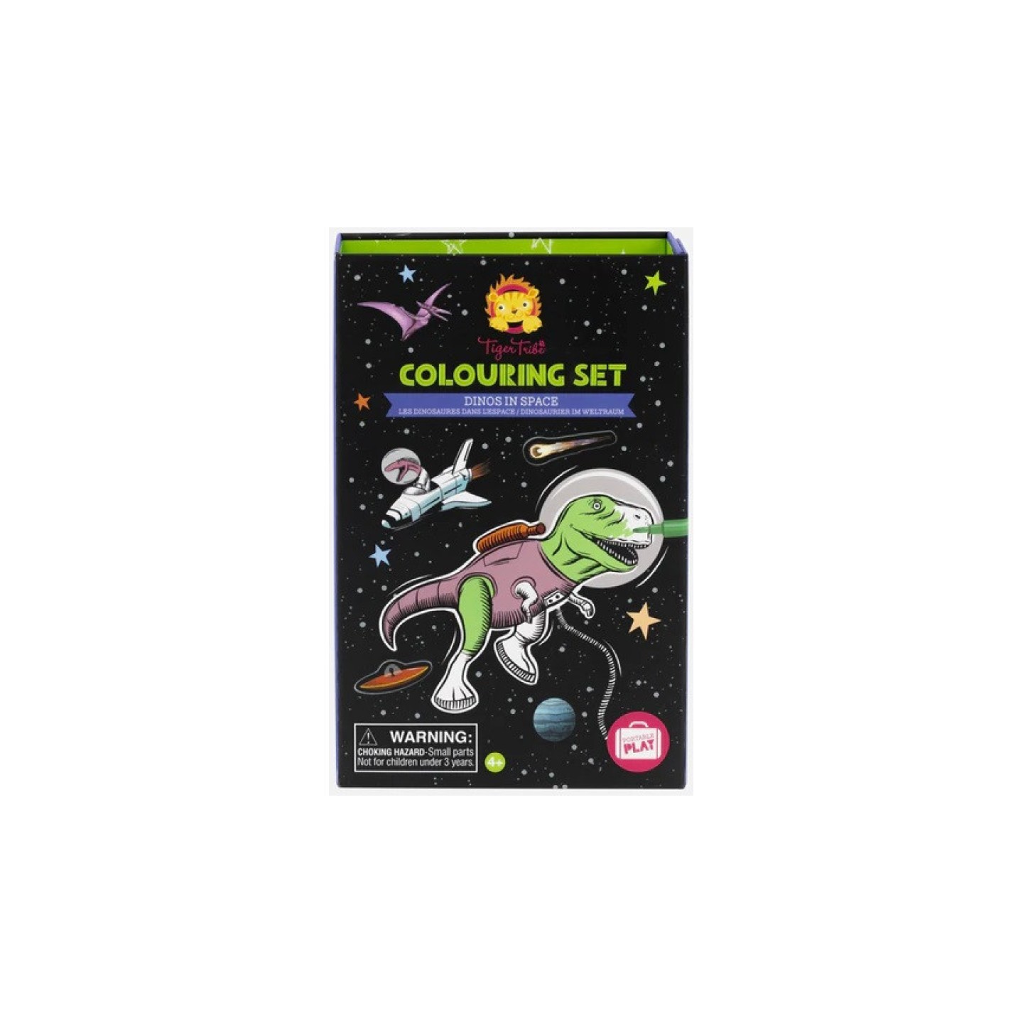 Set para colorear - Dinosaurios en el Espacio
