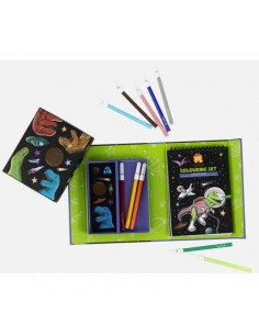Set para colorear - Dinosaurios en el Espacio 2