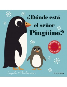 ¿Dónde está el señor Pingüino?: Solapas de tela y un espejo