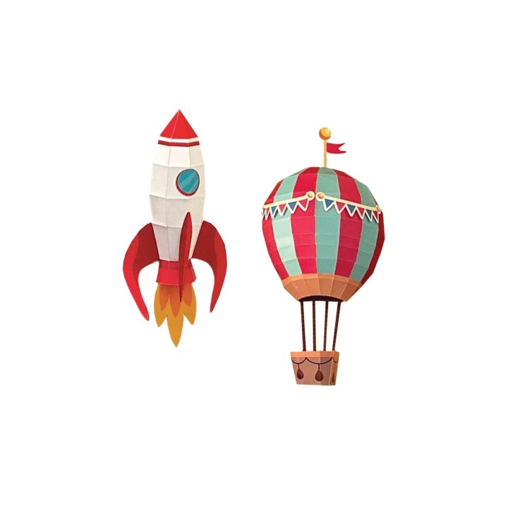DIY 3D Cohete y Globo
