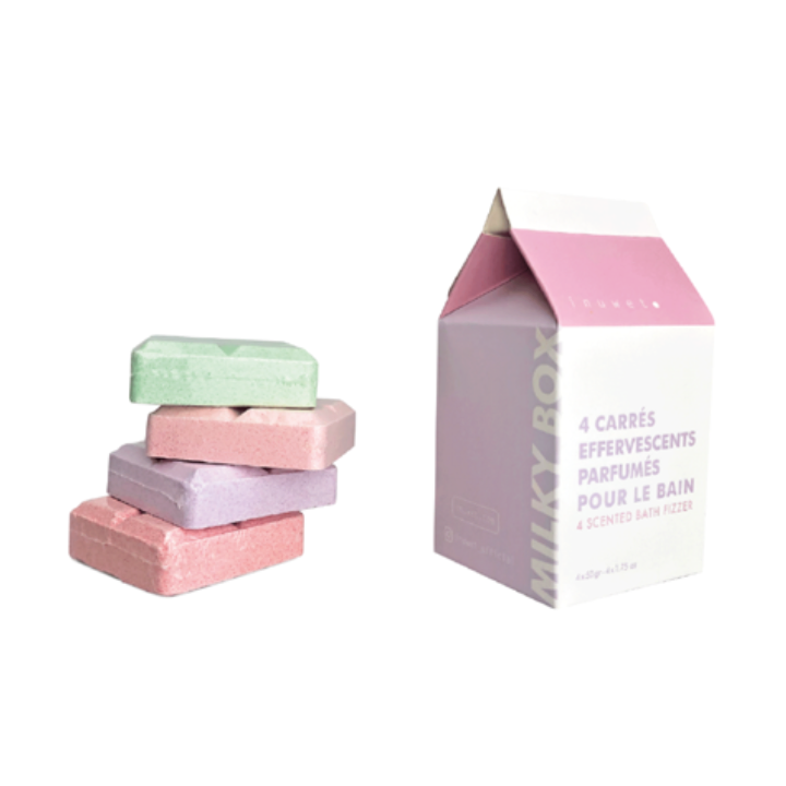 Caja Milky Box - 4 Bombas de Baño Tabletas
