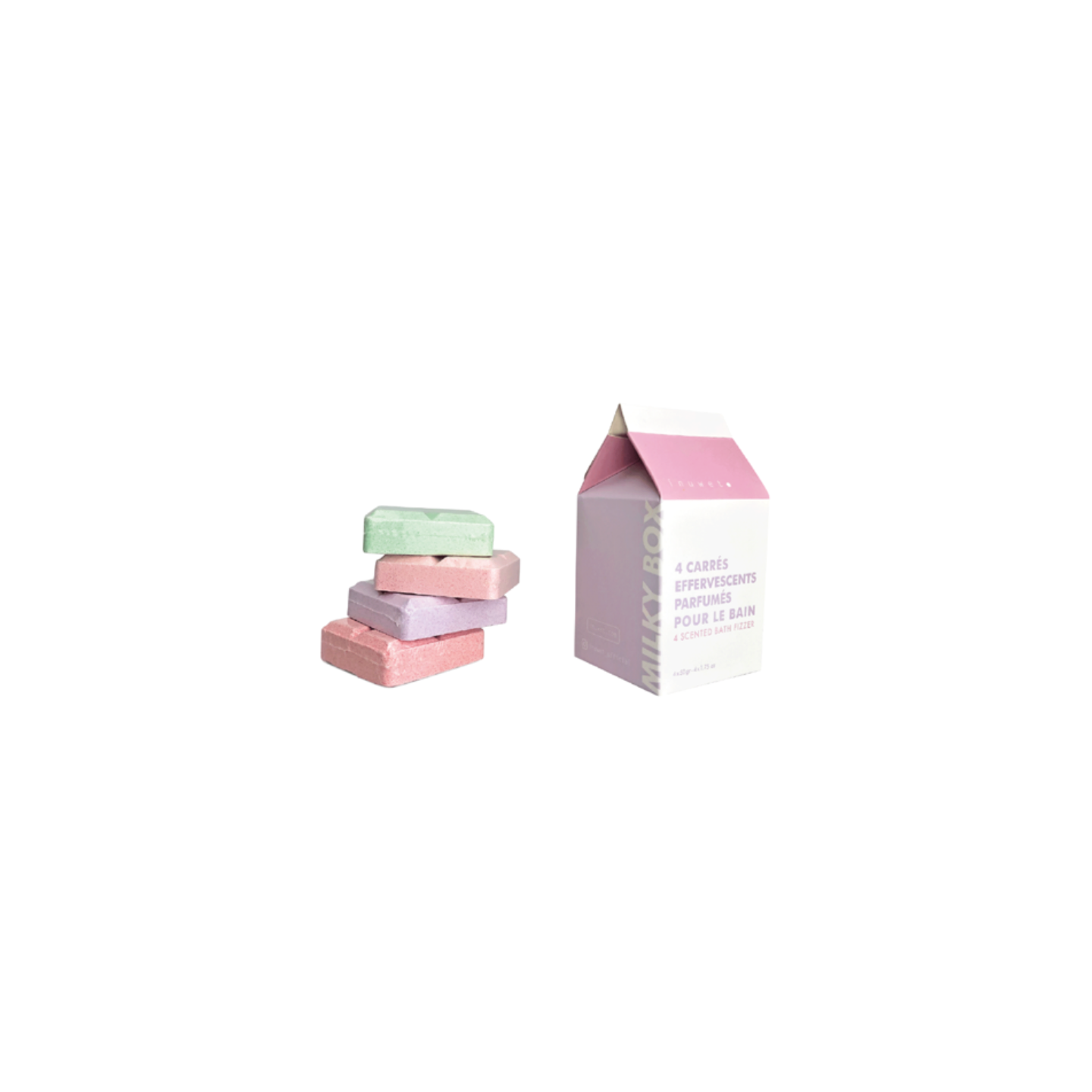 Caja Milky Box - 4 Bombas de Baño Tabletas