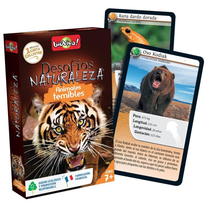 Cartas Desafíos Naturaleza: Animales Temibles