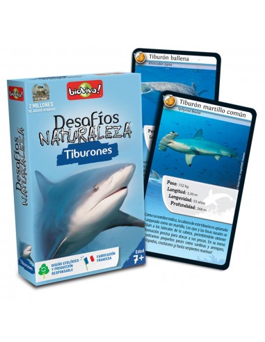 Cartas Desafíos Naturaleza: Tiburones