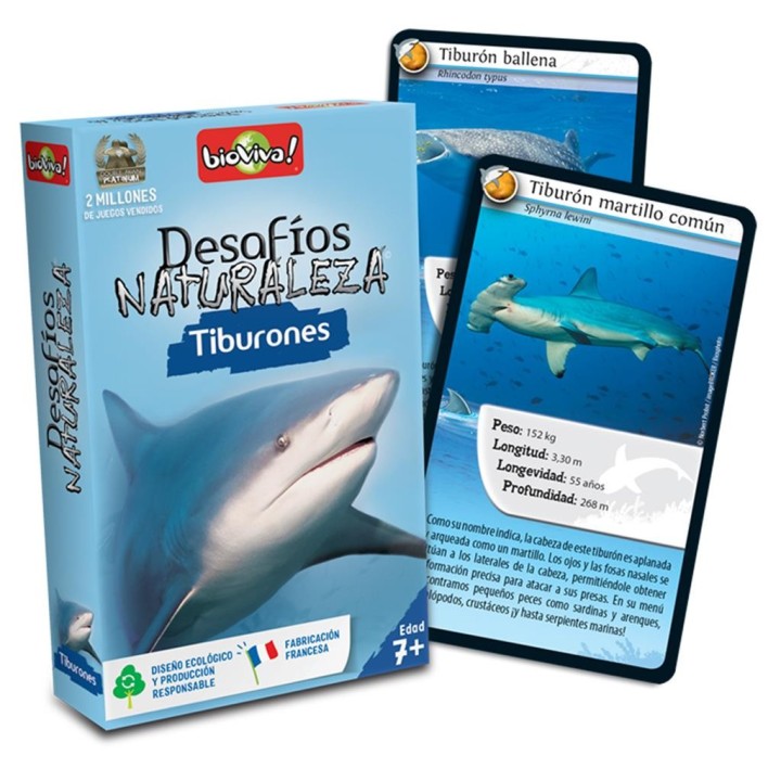 Cartas Desafíos Naturaleza: Tiburones