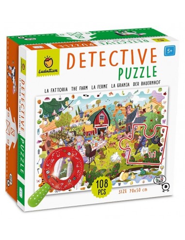 Detective Puzle - La Granja 108 Piezas