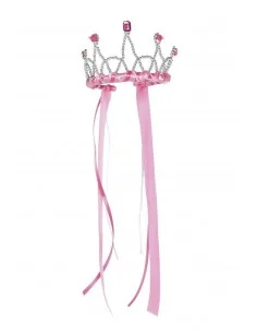 Tiara con lazos Rosa
