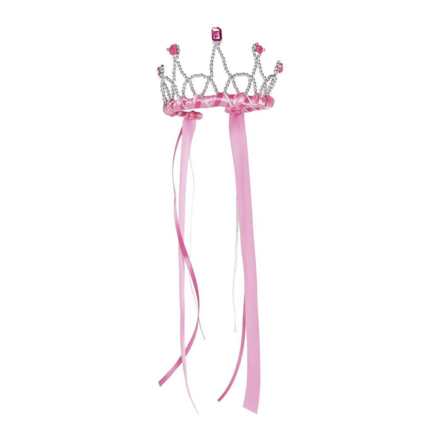 Tiara con lazos Rosa
