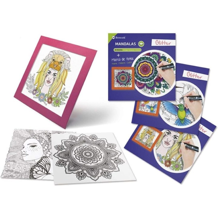 Mandalas con marcos para colorear