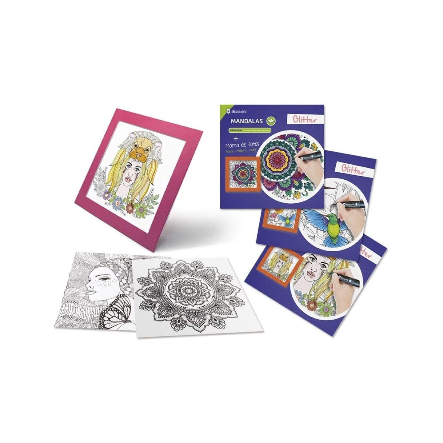 Mandalas con marcos para colorear
