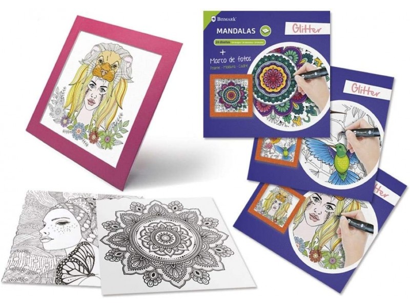 Mandalas con marcos para colorear