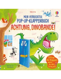 Mein verrücktes Pop-up-Klappenbuch: Achtung, Dinobande!