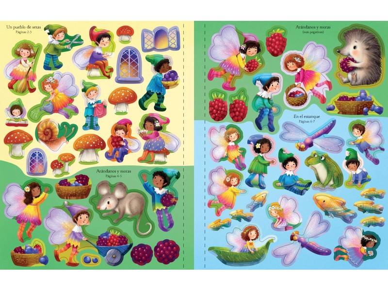 Libro de Pegatinas - Hadas, elfos y duendes