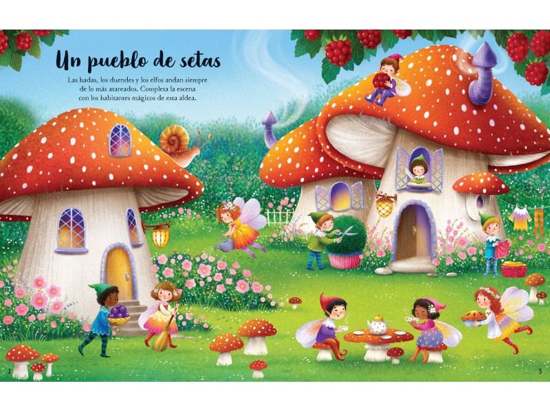 Libro de Pegatinas - Hadas, elfos y duendes