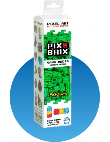 Pix Brix Caja de 500 Piezas - Verde