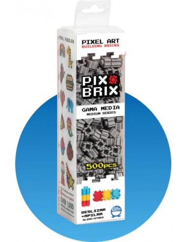 Pix Brix Caja de 500 Piezas - Gris