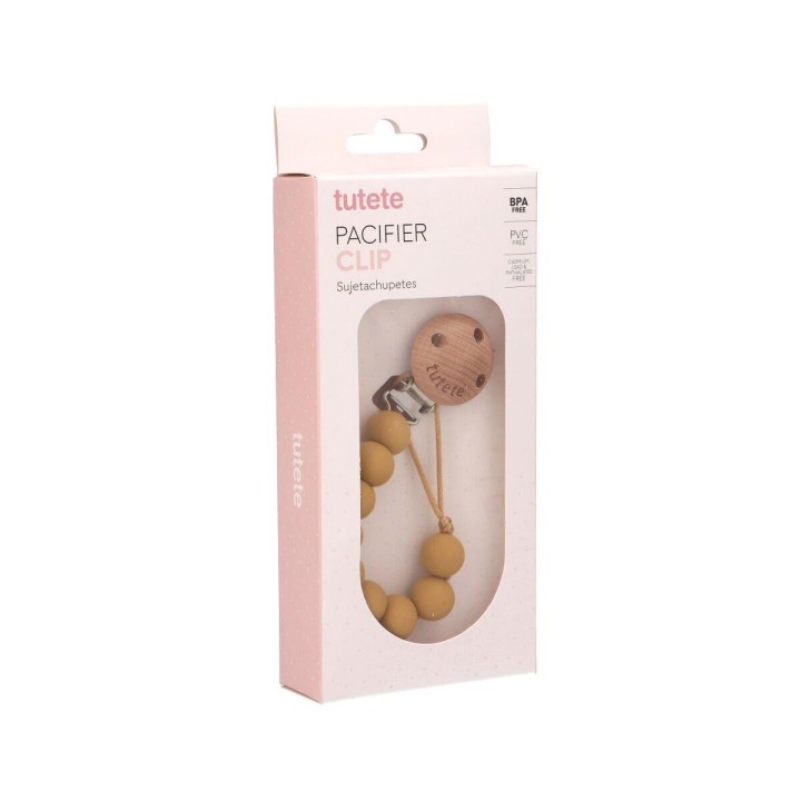 Sujetachupetes Silicona Pure Mostaza