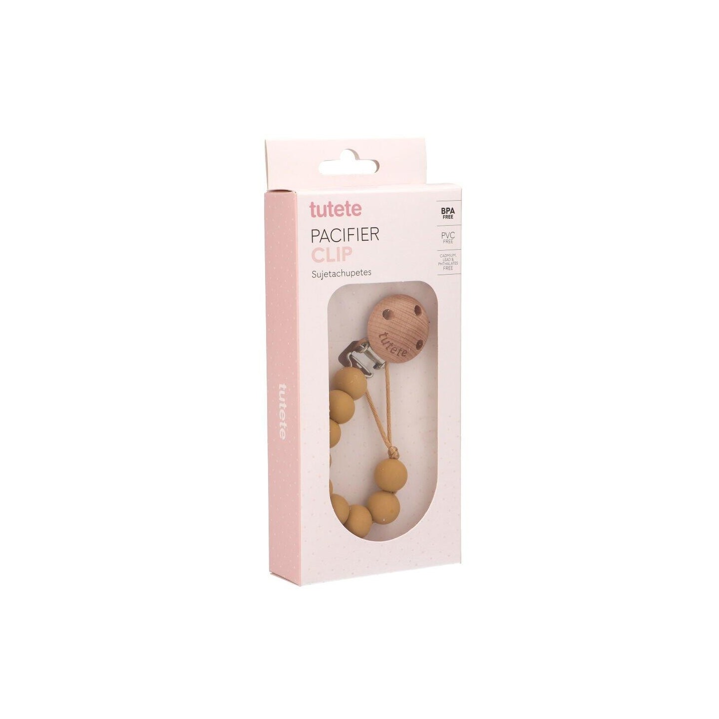 Sujetachupetes Silicona Pure Mostaza