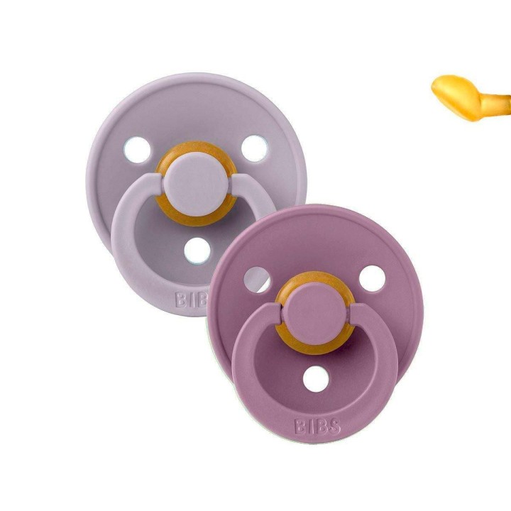 Chupetes BIBS Colour Pack 2 Anatómicas Fossil Grey/Mauve