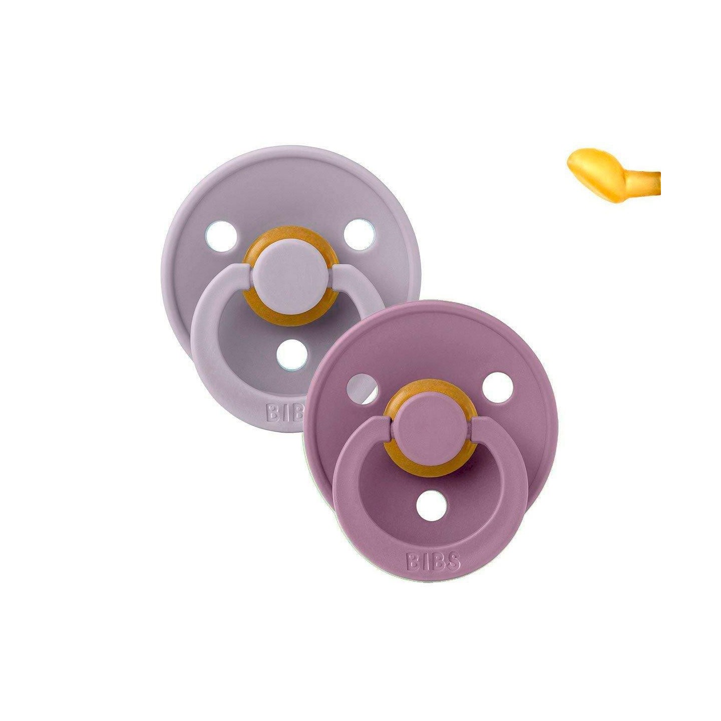 Chupetes BIBS Colour Pack 2 Anatómicas Fossil Grey/Mauve