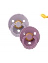Chupetes BIBS Colour Pack 2 Anatómicas Fossil Grey/Mauve