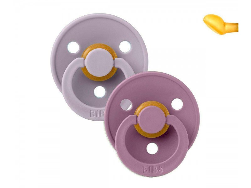 Chupetes BIBS Colour Pack 2 Anatómicas Fossil Grey/Mauve