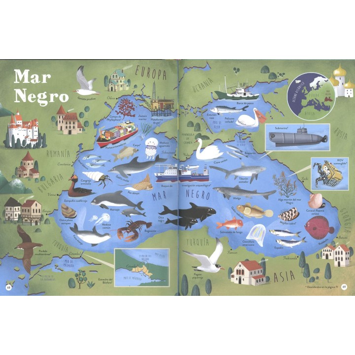 Atlas de océanos y mares del mundo