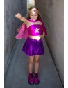 Conjunto Superheroina Magenta 5-6 Años