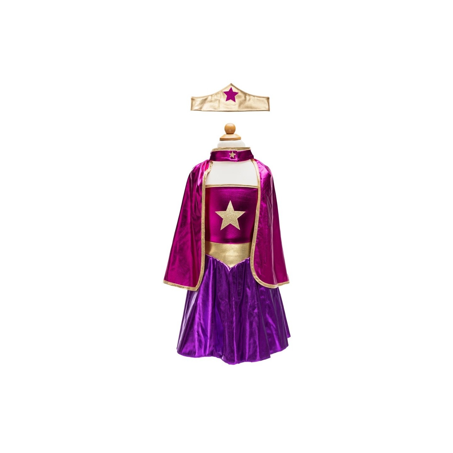 Conjunto Superheroina Magenta 5-6 Años