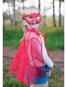 Capa Roja con Máscara Murciélago 5-6 Años