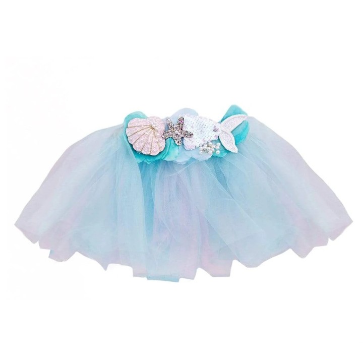 Tutú Mermalicious Pastel Aqua 4-6 Años