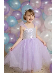 Vestido de Princesa de Lentejuelas Lila