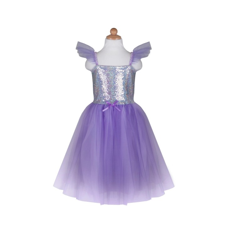 Vestido de Princesa de Lentejuelas Lila