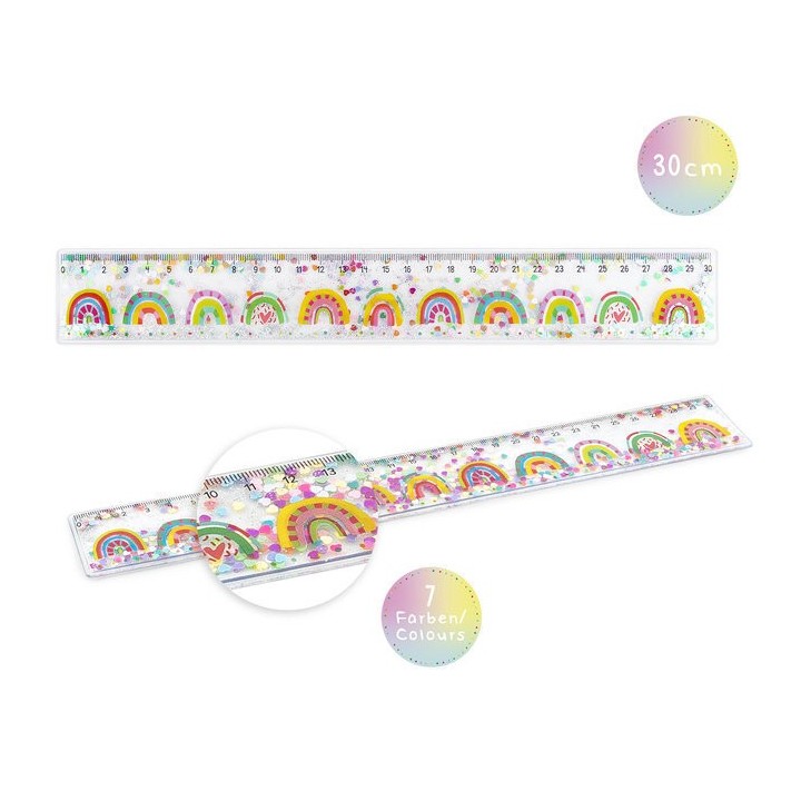Regla 30 cms Purpurina