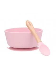 Bol con Ventosa + Cuchara Pink