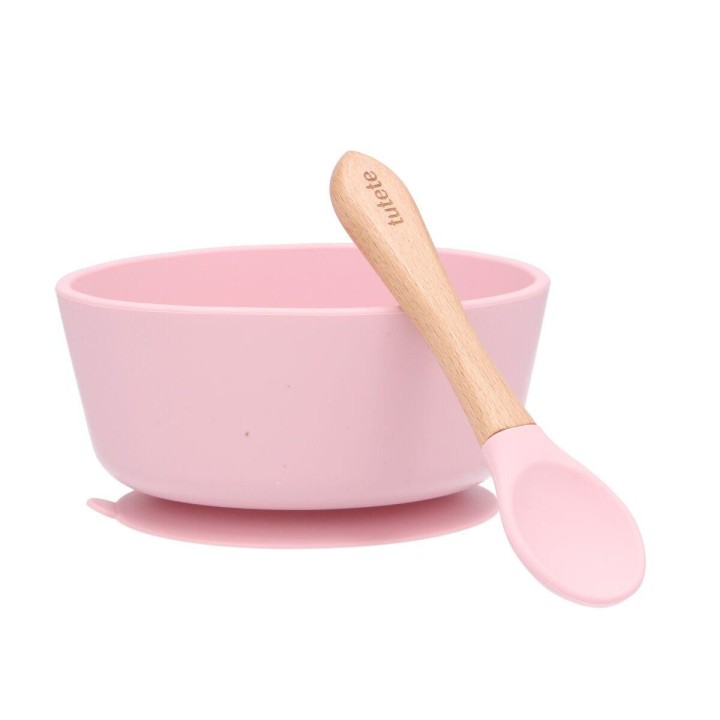Bol con Ventosa + Cuchara Pink