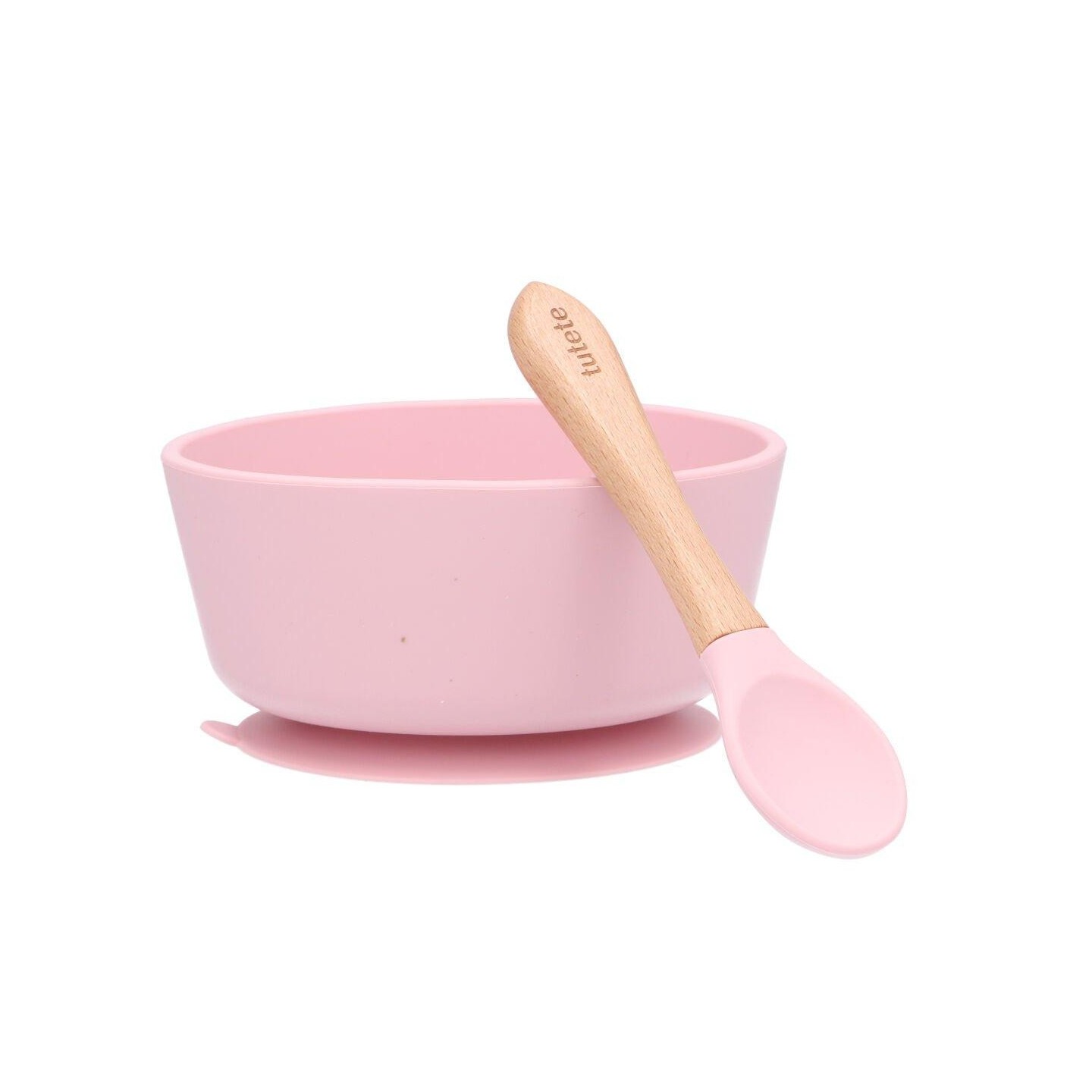 Bol con Ventosa + Cuchara Pink