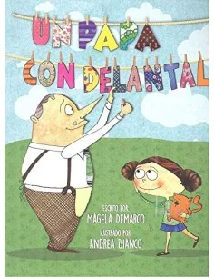 Un papá con delantal