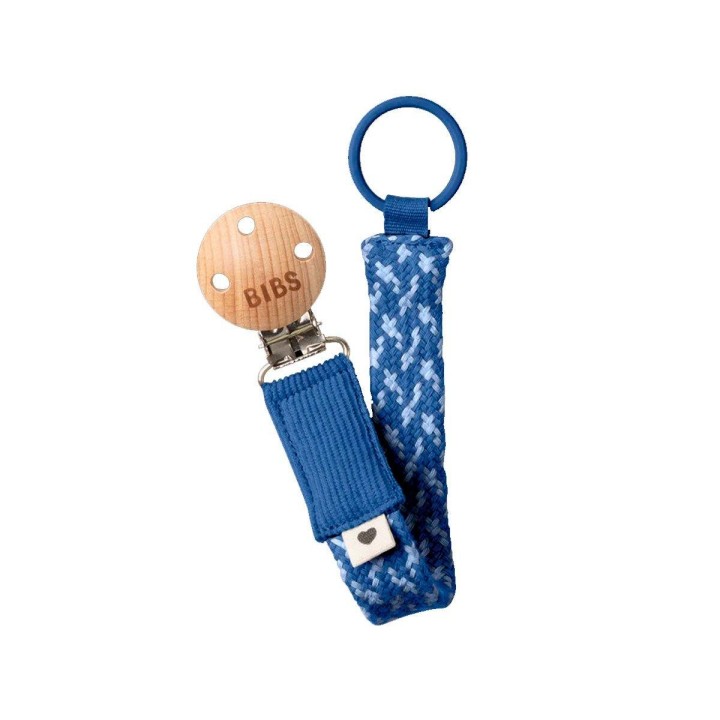 Sujetachupetes BIBS Trenzado Cornflower/Dusty Blue