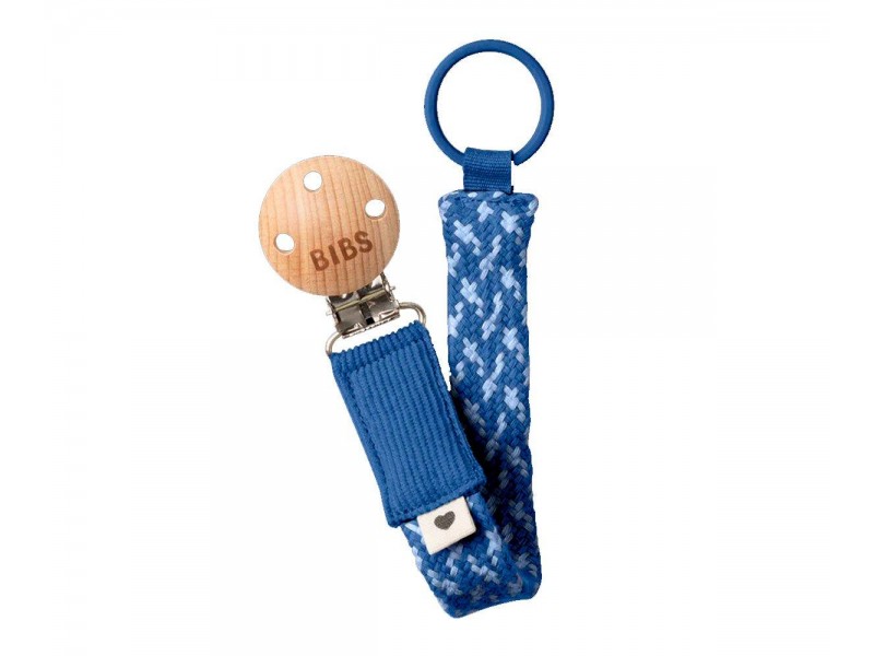 Sujetachupetes BIBS Trenzado Cornflower/Dusty Blue