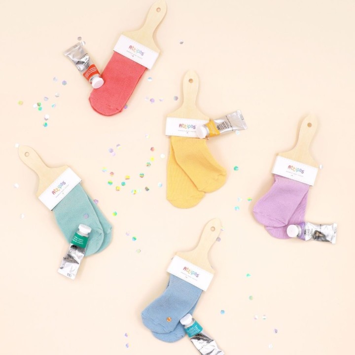Calcetines Antideslizantes Rainbow Rojos