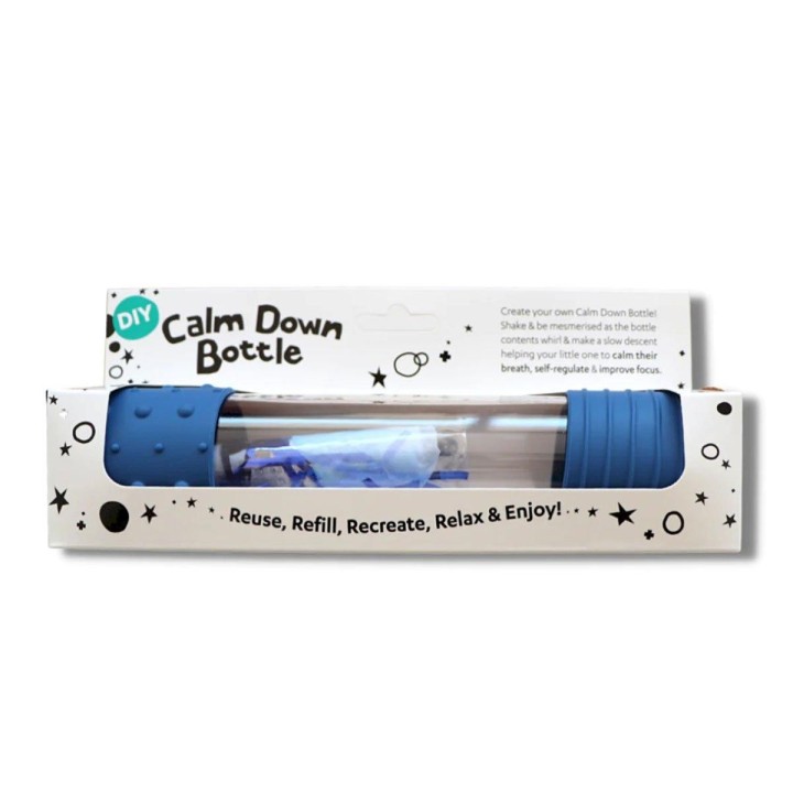 Botella Sensorial Calmante DIY Azul
