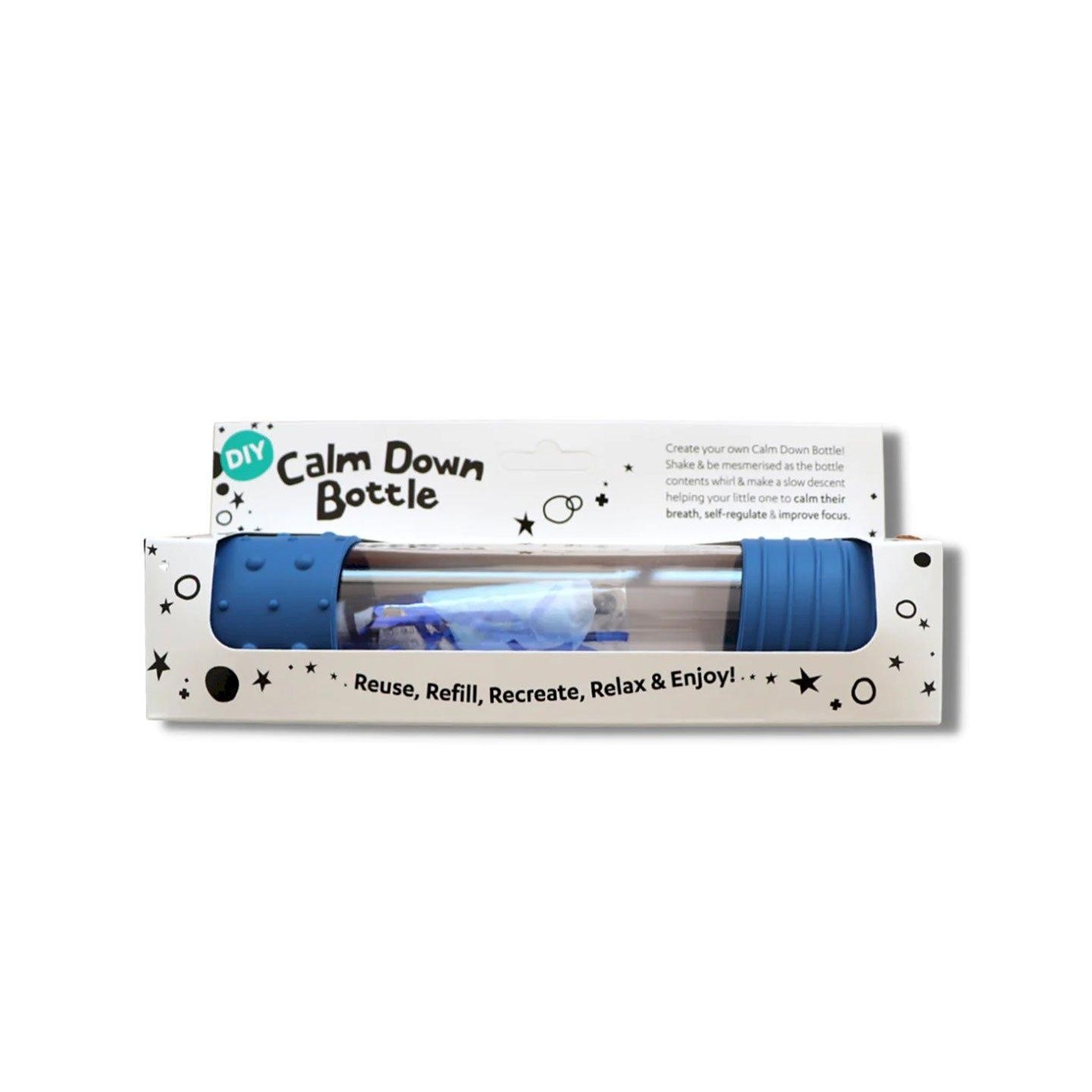 Botella Sensorial Calmante DIY Azul