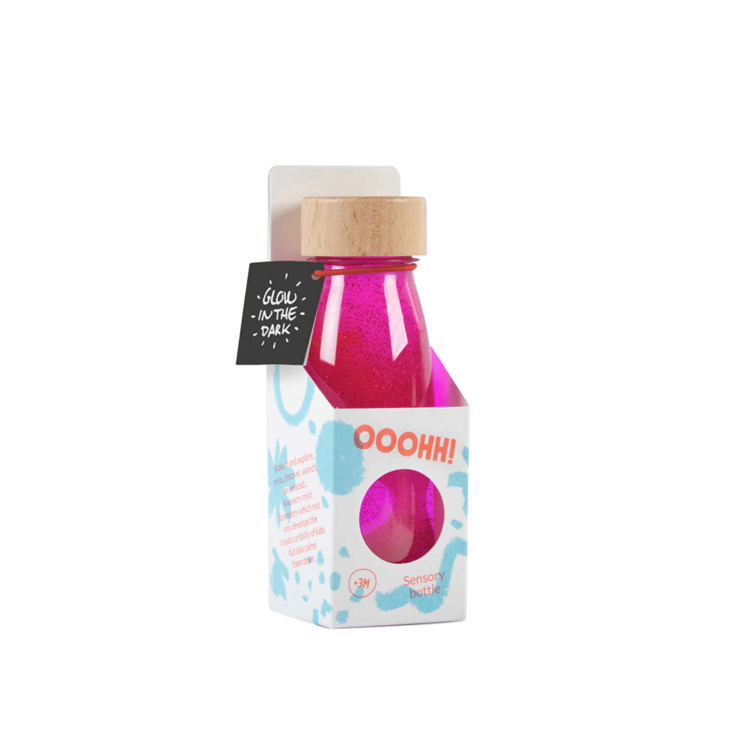 Botella Sensorial Float Rosa Fluorescente