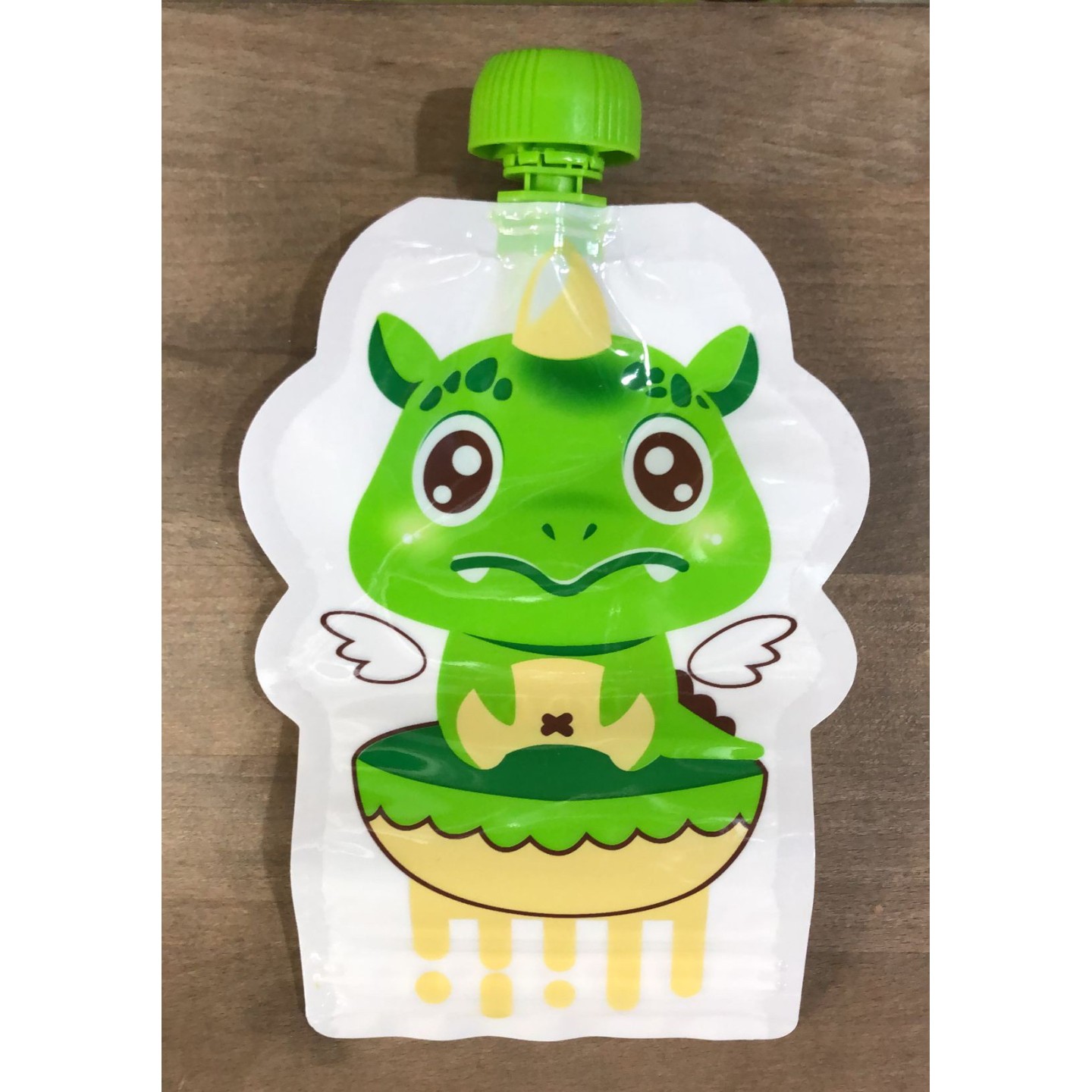 Bolsita Alimentación Reutilizable 150ml Dino