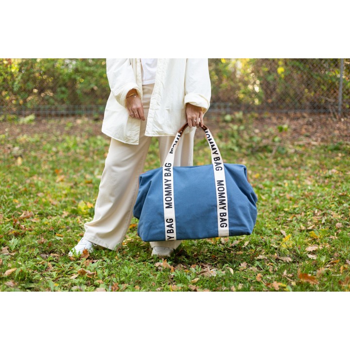 Bolso Mommy Bag Signature Canvas Indigo